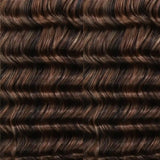 Soft Feather Crochet Braid #4/27/30 Deep Wave Human Hair Extensions