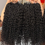 Soft Feather Crochet 3C Curly 100g Braid Human Hair Extensions