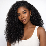 Soft Feather Crochet Braid Human Hair Extensions Curly