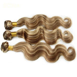 High Quality Human Hair Highlight Colored Bundles Weave Hair Extension