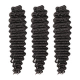 Soft Feather Crochet Braid Natural Black/Multi-Color Human Hair Extensions
