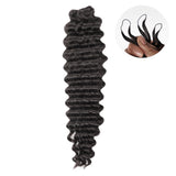 Soft Feather Crochet Braid Natural Black/Multi-Color Human Hair Extensions
