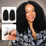 Soft Feather Crochet Braid Human Hair Extensions Afro Kinky Curls