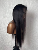 {LAST-PIECE-CLEARANCE} 13x6 Fitted Skin Melt Lace Yaki Straight Human Hair Wig