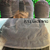 Skin Melt 360 Lace 4C Edge Invisible Adjustable Strap Human Hair Frontal Wig | Kinky Curly