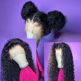 Full Lace 200% Natural Hairline HD/Transparent Human Hair Lace Wig Water Wave