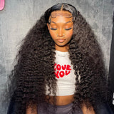 Diamond Fake Scalp 13X6 Human Hair 250% Density Lace Front Wig | Deep Wave