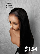 {LAST-PIECE-CLEARANCE} 13x6 HD Lace Front Delicate Hairline Straight Human Hair Lace Wig