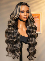 Felicia | Body Wave/Straight Balayage Highlight Preplucked Human Hair Lace Front Wig