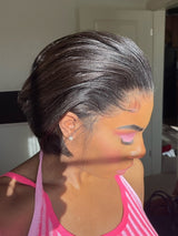 Prestyled Pixie Cut Side Part Light Yaki Natural Hairline Human Hair Lace Front Wig