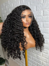{Clearance} 13x6 3D FULL FRONTAL Skin Melt Lace Preplucked Human Hair Lace Front Wig | Burmese Curls