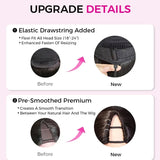 Natural Drawstring V Part Wig Glueless Human Hair Wigs Body Wave