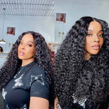 2x6 Deep Middle Part HD Skin Melt Lace Human Hair Glueless Wig Burmese Curls