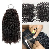 Soft Feather Crochet Braid Human Hair Extensions Afro Kinky Curls