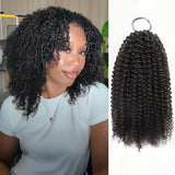 Soft Feather Crochet Braid Human Hair Extensions Afro Kinky Curls