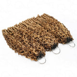 Soft Feather Crochet Braid Burmese Curls Highlight Human Hair Extensions