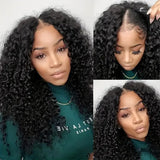 Natural Drawstring V Part Wig Glueless Human Hair Wigs Burmese Curls