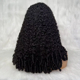 Natural Drawstring V Part Wig Glueless Human Hair Wigs Burmese Curls