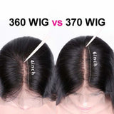 370 Fitted Cap Invisible Strap Skin Melt Lace Frontal Wig | Yaki Straight