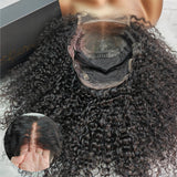 5x5 Closure Wigs Curly Skin Melt Swiss Lace Wig
