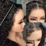 Whole Lace Cap Transparent Lace 4C Edge Human Hair Full Lace Wig | Burmese Kinky Curly