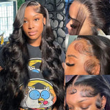 {Clearance} 4X4/13x4 Transparent Lace Wig 250% Human Hair Wig Body Wave