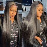 KNOT-FREE - 13x6 Skin Melt Lace Preplucked Human Hair Frontal Wig | Straight
