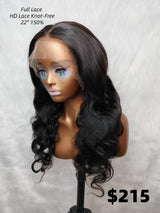 {LAST-PIECE-CLEARANCE} Skin Melt Full Lace Knot-Free Human Hair Lace Frontal Wig Body Wave