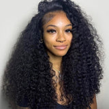 Knot-Free Skin Melt Full Lace Preplucked Human Hair Wig Burmese Curls