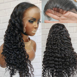 Upgraded 13x6 Fitted Cap Glueless Skin Melt Lace Front Wig Loose Curls