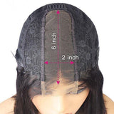 Vietnamese Straight 2x6 HD Skin Melt Lace Closure Layered Bob with Bang Lace Wig