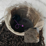 Lagos Hairline Skin Melt Lace M Hairline Fluffy Edge Human Hair Frontal Wig | Burmese Kinky Curly