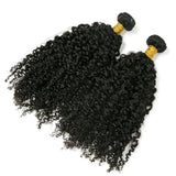 Burmese Kinky Curly Bundles High Quality Human Hair Wefts Weave Hair Extension