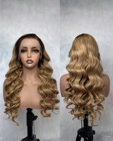 13x4/13x6 Ombre Blonde Pre-Plucked Human Hair Lace Frontal Wig