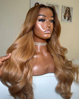 13x4|13x6 Ombre Colored Body Wave Human Hair Lace Front Wig