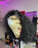 {Clearance} Elian | Diamond Fake Scalp 13X4 Bob Wig | Water Wave