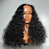 {Clearance} 13x6 Full Hair Transparent Lace Human Hair 250% Density Frontal Wig Deep Loose Wave