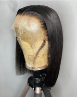 Whole Lace Cap Transparent Lace Preplucked Human Hair Bob Wig