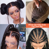 CLEARANCE Arya | Full Lace Fake Scalp Preplucked Virgin Human Hair Wig | Straight