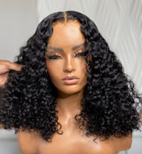 Lagos Hairline Burmese Curly Bob Wig 13x6 M Hairline Human Hair Lace Front Wig