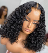 Lagos Hairline Burmese Curly Bob Wig 13x6 M Hairline Human Hair Lace Front Wig