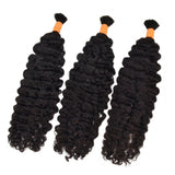 Burmese Curls Bulk Hair Human Hair Extension For Boho Knotless Braiding