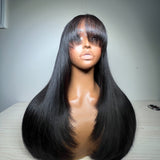 {Clearance} 13x4|13x6 Curtain Bang Prestyle Layered Lace Wig 250% Human Hair Wig
