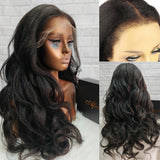 Upgraded 13x6 Fitted Cap Glueless Skin Melt Lace Front Wig Yaki Wave