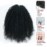 Soft Feather Crochet Braid Human Hair Extensions Burmese Curls