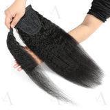 Ponytail Extension Human Hair Clip-In Long Straight Ponytail