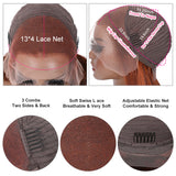 Isis | Ginger Highlight Colored Preplucked Human Hair Bob Lace Front Wig