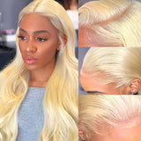 Penelope | HD Lace Preplucked 613 Blonde Human Hair 3D 13x6 Frontal Wig | Body Wave