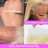 Therese | 13x6 HD Lace 613 Blonde Human Hair Lace Wig | Silky Straight