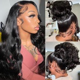 {Blowout Sale} Skin Melt Full Lace | 360 Lace Invisible Adjustable Strap Delicate Hairline Human Hair Frontal Wig | Body Wave